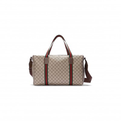 GUCCI MEDIUM DUFFLE BAG WITH WEB 758664 (45.5*29*27cm)